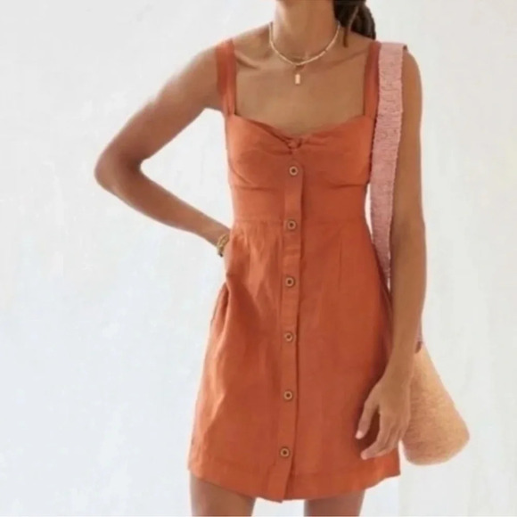 Anthropology Maeve Twist Front Dress - Picture 6 of 8